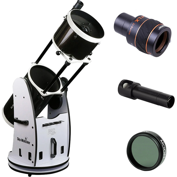 Skywatcher 8" Collapsible Dobsonian w/ Barlow Lens, Collimator & Moon