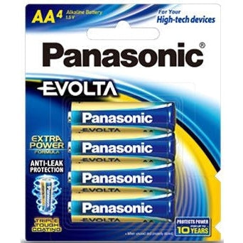 Panasonic Evolta AA Alkaline Battery 4 Pack