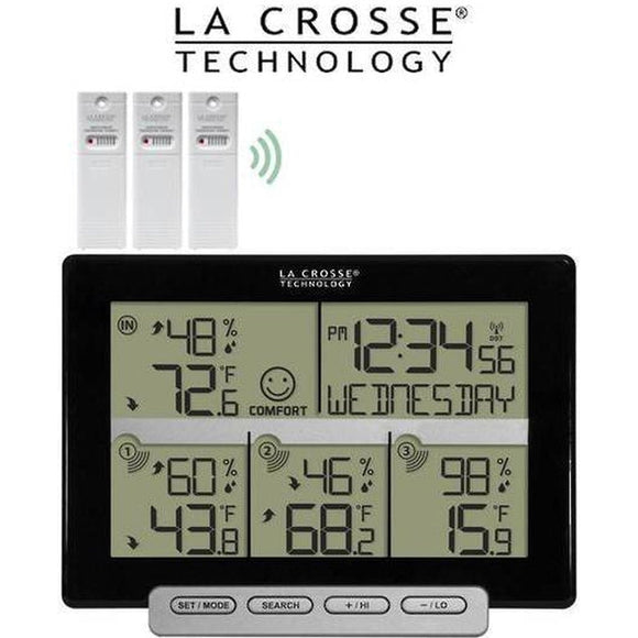 La Crosse Weather Station with 3 Remote Sensors
