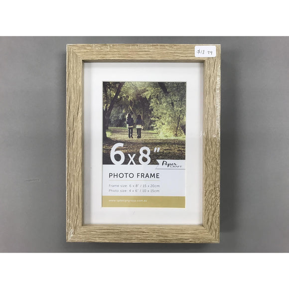 Frankie & Me Photo Frame Wooden Oak 6x8