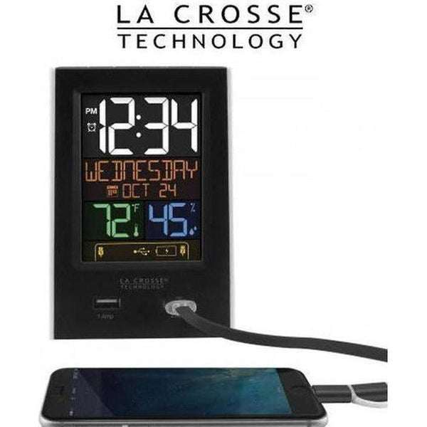 La Crosse Alarm Clock 2 USB Charging Station Jacobs Digital