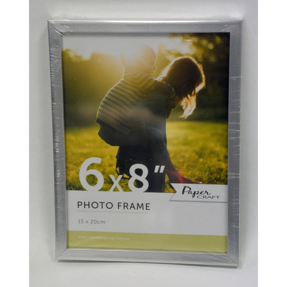 Frankie & Me Photo Frame Metallic Silver 6x8