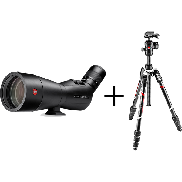 Leica APOTelevid 82mm Angled with 2550 Zoom Eyepiece and Manfrotto B