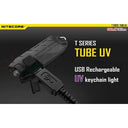 Nitecore Tube UV Rechargeable Keychain Light