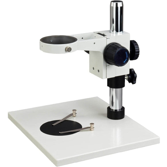 Omax Super Large Microscope Table Stand with Focusing Rack D/76mm-Jacobs Digital
