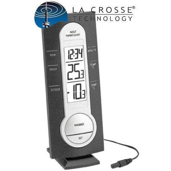 La Crosse Thermometer and Clock Station
