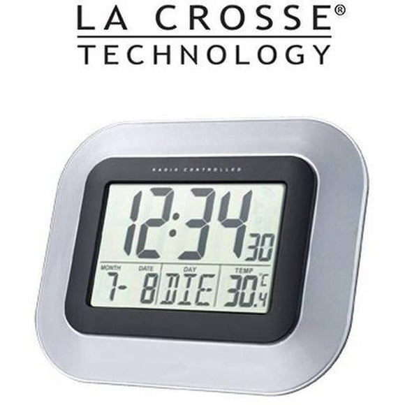 La Crosse Wall Clock with Indoor Temperature