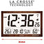 La Crosse Large Wall Clock with Indoor Temperature Humidity