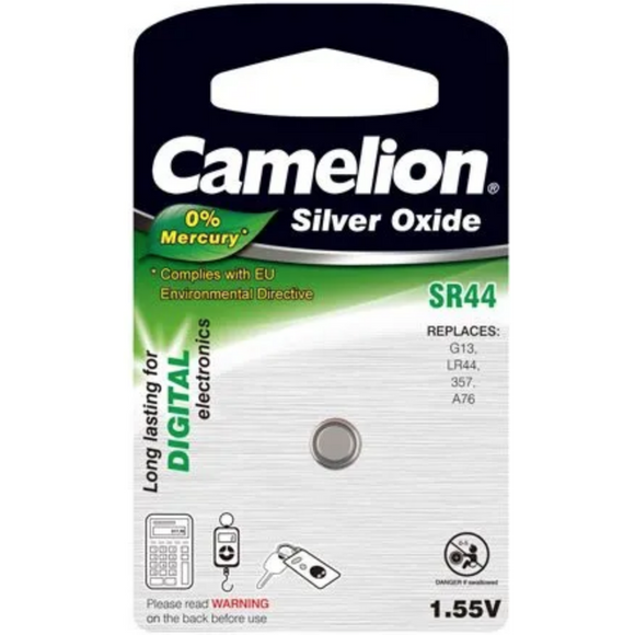 Camelion SR44 1.5V Silver Oxide 1PK