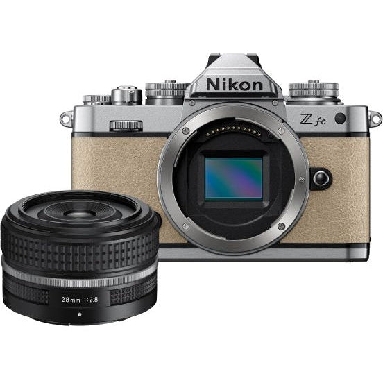 Nikon Z Fc Sand Beige With Nikkor 28mm Mirrorless Camera