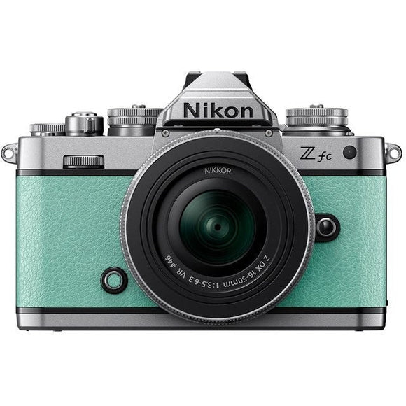 Nikon Z Fc Mint Green With Nikkor Dx 1 Mirrorless Camera