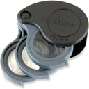 Carson TriView 5x/10x/15x Folding Loupe with Built-In Case Magnifier
