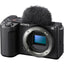 Sony Alpha ZVE10 II 26MP APS-C E Mount Body Only Black - Jacobs Digital
