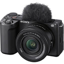 Sony Alpha ZVE10 II 26MP APS-C E Mount w/16-50 Black Camera - Jacobs Digital