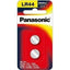 Panasonic LR44 Micro Alkaline Calculator Coin Battery 2 Pack