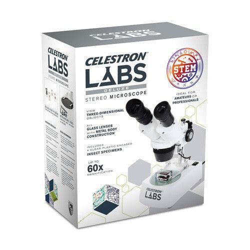 Celestron Labs Deluxe 10-60x Stereo Microscope - Jacobs Digital