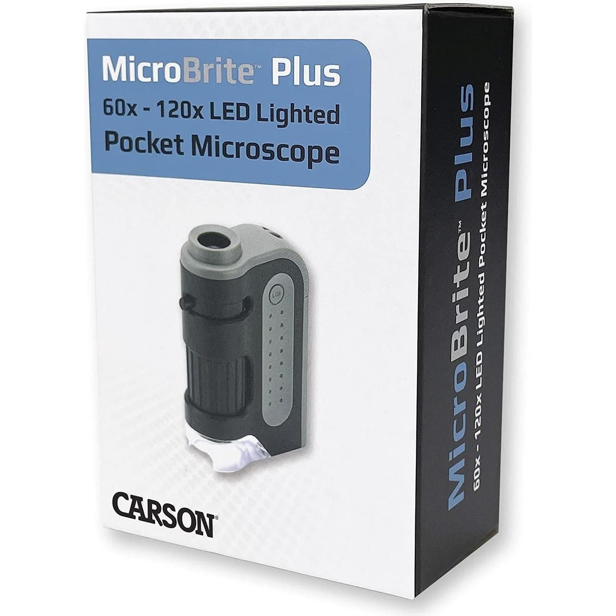 Carson 60-120x LED lighted MicroBrite Plus Pocket Microscope – Jacobs ...