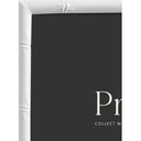 Profile Bamboo White Metal Frame 6x8 Metal Photo Frame - Jacobs Digital