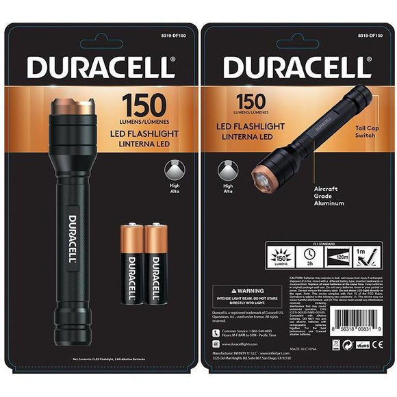 Duracell 150 Lumen Aluminum LED Torch