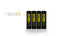 Speras AA 1.5V 1800mAh Lithium Battery with USB-C Port (4 Pack)