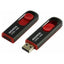 ADATA C008 Retractable USB 2.0 64GB Black/RedFlash Drive-Jacobs Digital