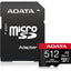 ADATA High Endurance microSDXC UHS-I U3 A2 V30 Card with Adapter 512GB - Jacobs Digital
