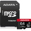 ADATA High Endurance microSDXC UHS-I U3 A2 V30 Card with Adapter 64GB - Jacobs Digital