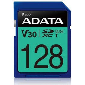 ADATA Premier Pro UHS-I U3 V30 SDXC Card 128GB - Jacobs Digital