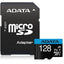 ADATA Premier microSDXC UHS-I A1 V10 Card with Adapter 128GB-Jacobs Digital