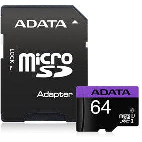ADATA Premier microSDXC UHS-I Card with Adapter 64GB-Jacobs Digital