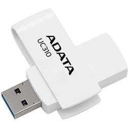 ADATA UC310 Swivel USB3.2 128GB White Flash Drive-Jacobs Digital