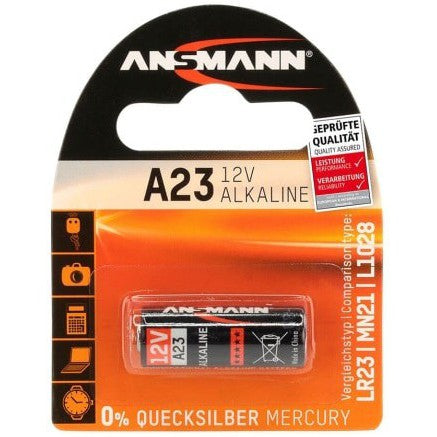 Ansmann A23 Alkaline Battery 1pk - Jacobs Digital