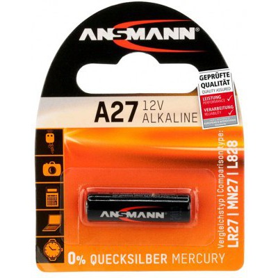 Ansmann A27 Alkaline Battery 1pk - Jacobs Digital