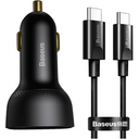 Baseus 100W Type-C & USB Quick Car Charger + Cable - Jacobs Digital