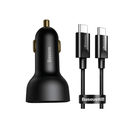 Baseus 100W Type-C & USB Quick Car Charger + Cable - Jacobs Digital