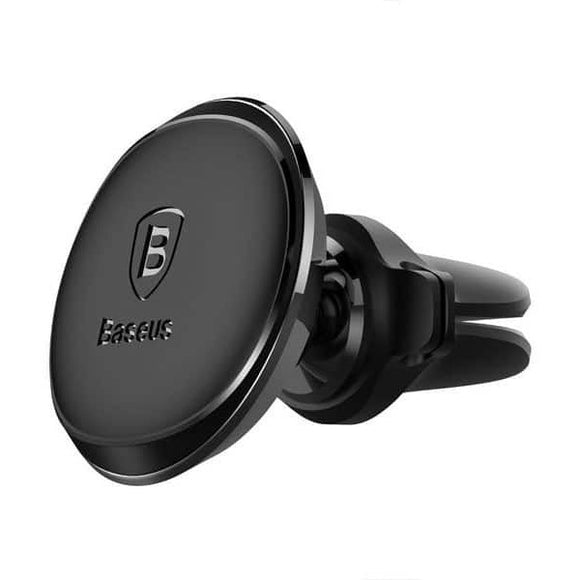Baseus Round Magnetic - Air Vent Mount with Cable Clip - Jacobs Digital