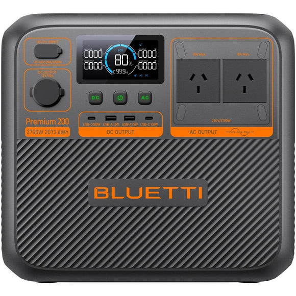 Bluetti Premium 200 V2 Power Station | 2700w 2073.6wh - Jacobs Digital