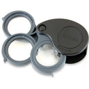 Carson TriView 5x/10x/15x Folding Loupe with Built-In Case Magnifier - Jacobs Digital