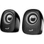 Genius SP-Q160 Black USB Powered Mini Speakers - Black/Grey-Jacobs Digital