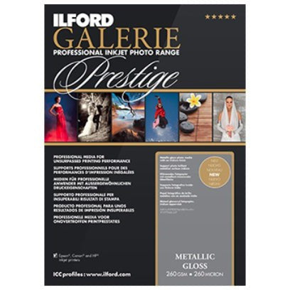 Ilford Galerie Metallic Gloss 260gsm A3 25 Sheets GPMG10-Jacobs Digital