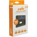 Jupio 8 Slot Fast Charger With Lcd Screen For Aa & Aaa Rechareable Batteries-Jacobs Digital