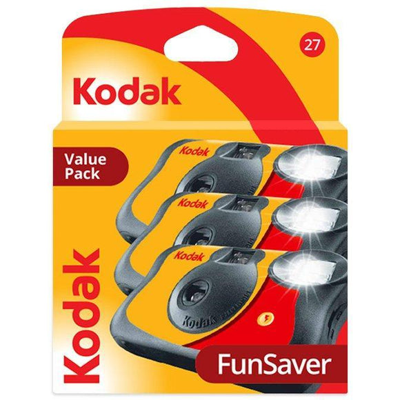 Kodak OTUC Funsaver Film Camera with Flash - 27 Exp 3pk - Jacobs Digital