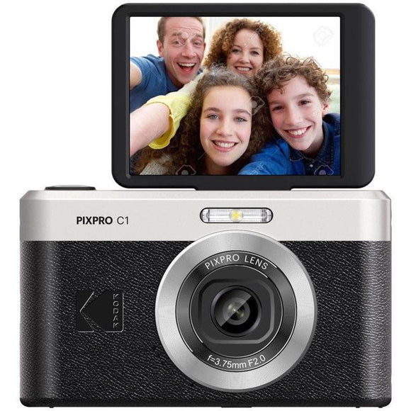 Kodak PIXPRO C1 Digital Compact Camera - Black - Due in July - Backorder Now - Jacobs Digital