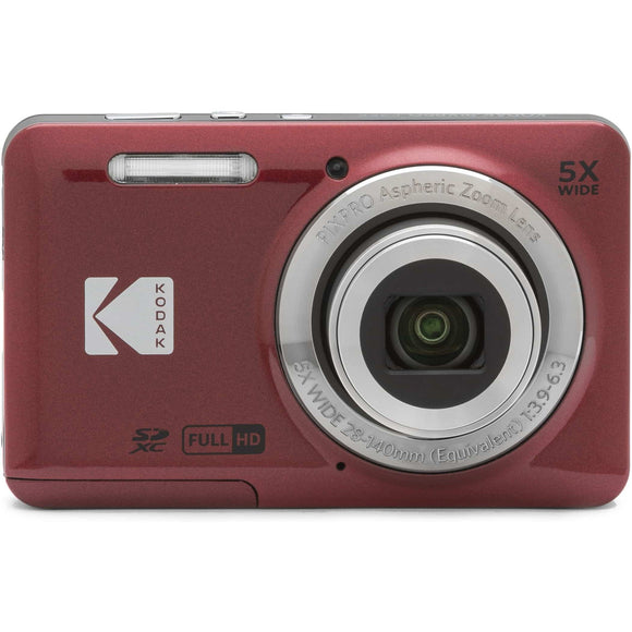Kodak PIXPRO FZ55 Digital Zoom Camera - Red - Jacobs Digital