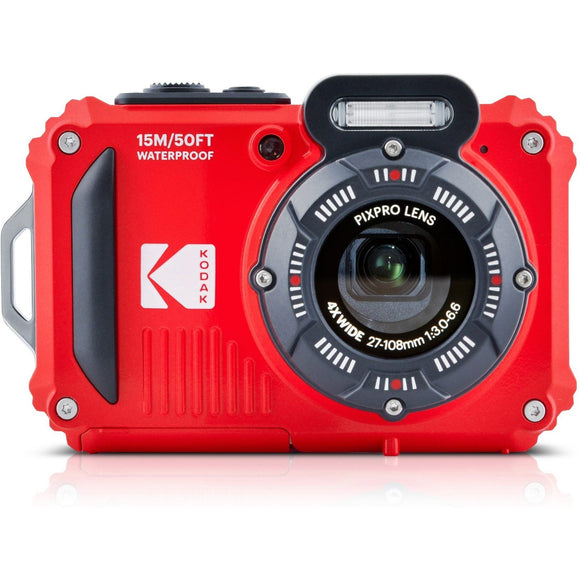 Kodak PIXPRO WPZ2 Waterproof Digital Camera - Red - Jacobs Digital
