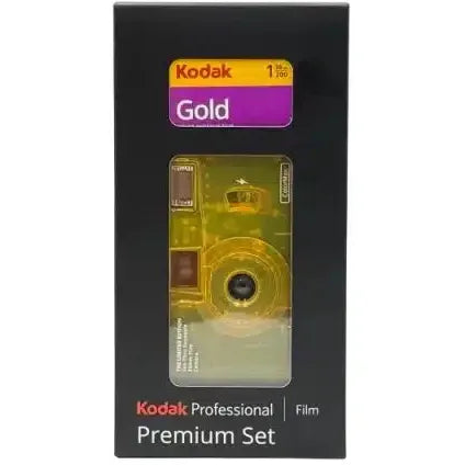 Kodak Premium Set - YELLOW Limited Edition Reusable ColorMax Film Camera & Gold 200 36exp 35mm Film - Due in July - Backorder Now - Jacobs Digital