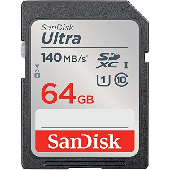 Sandisk Ultra Sdhc 64gb Up To 140mb/s Sd Card Class 10 - Jacobs Digital