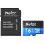 Netac P500 Standard 16GB U1 microSDHC Card with SD Adapter-Jacobs Digital