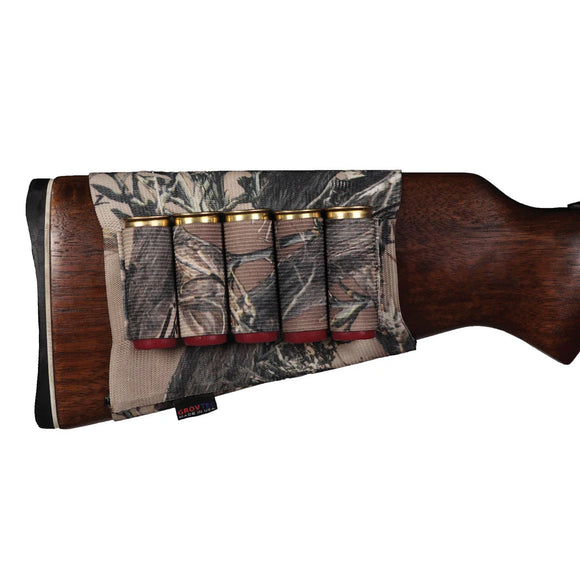 GrovTec Buttstock Cartridge Shell Holder Shotgun Open Style (TrueTimber Camo) - Jacobs Digital