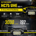 Nitecore 3000 Lumen Usb Rechargeable Led Headlamp-Jacobs Digital